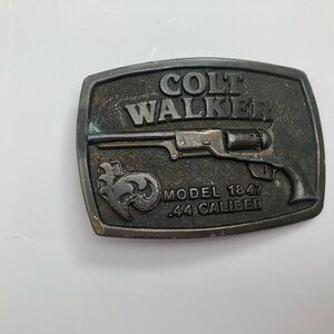 1976 Vintage colt walker Adezy Denver Fargo pistol belt buckle